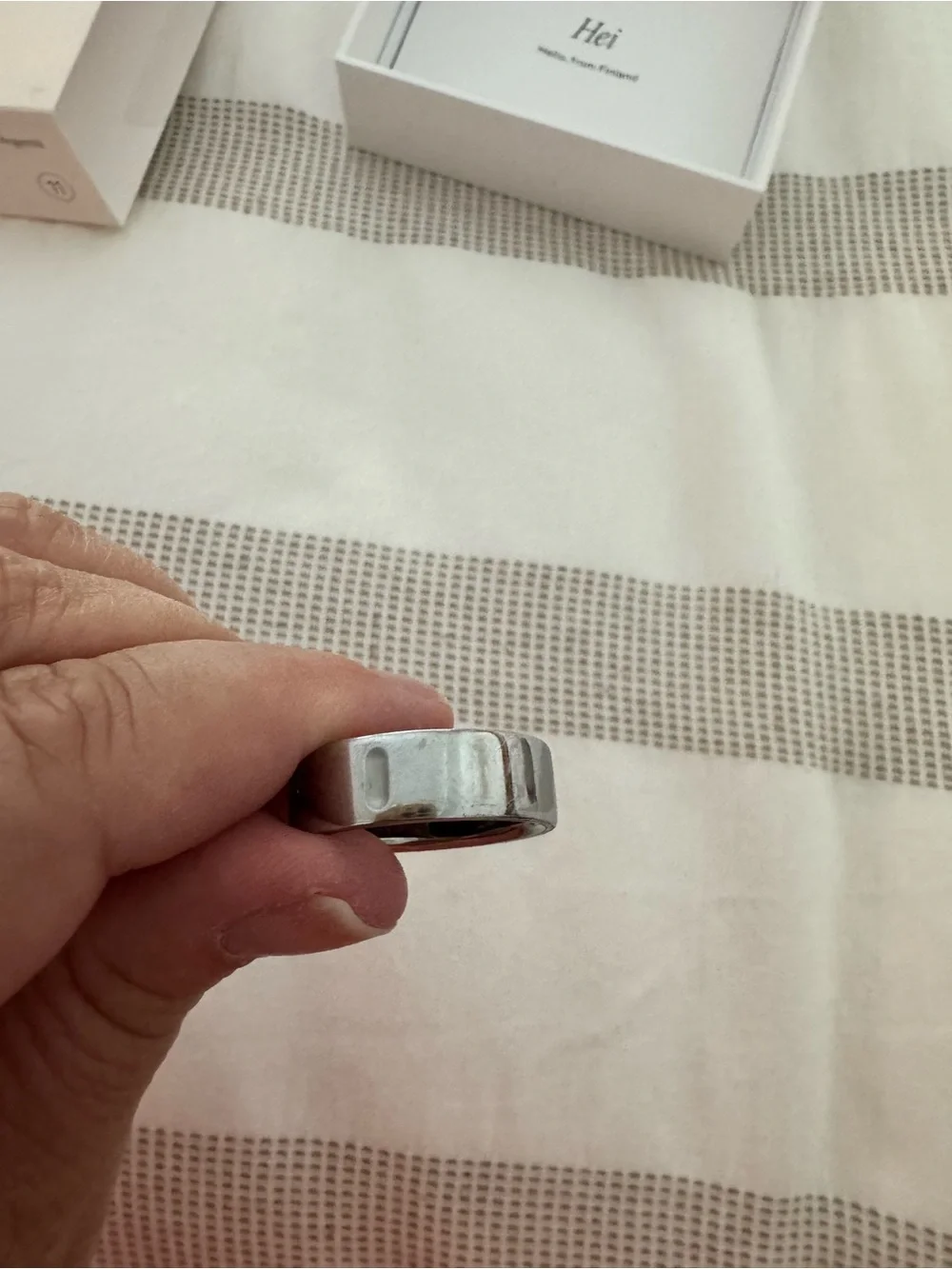 Oura silver ring